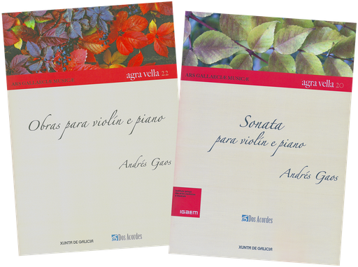¡PACK! Works for violin and piano by composer Andrés Gaos 